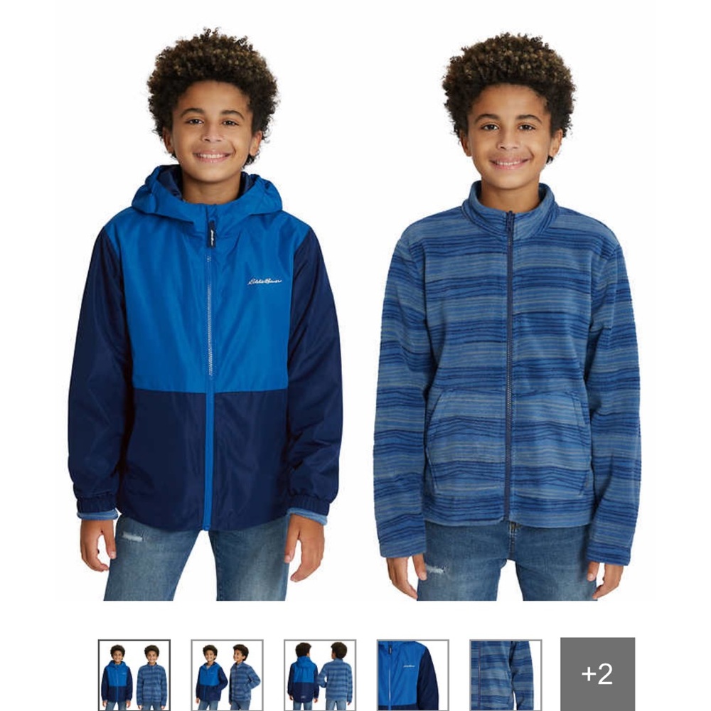 NWT Eddie Bauer Kids Blue 2-piece Jacket in XS